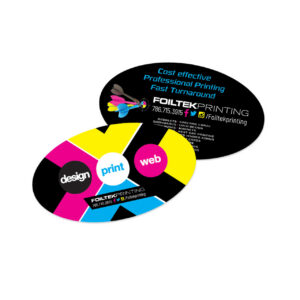 Oval Shaped Business Cards