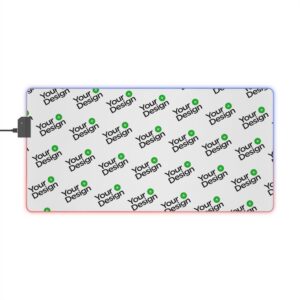 LED Gaming Mouse Pad, RGB Desk Mat, Custom Gaming Accessories, Gamer Gift, Computer Setup Essentials